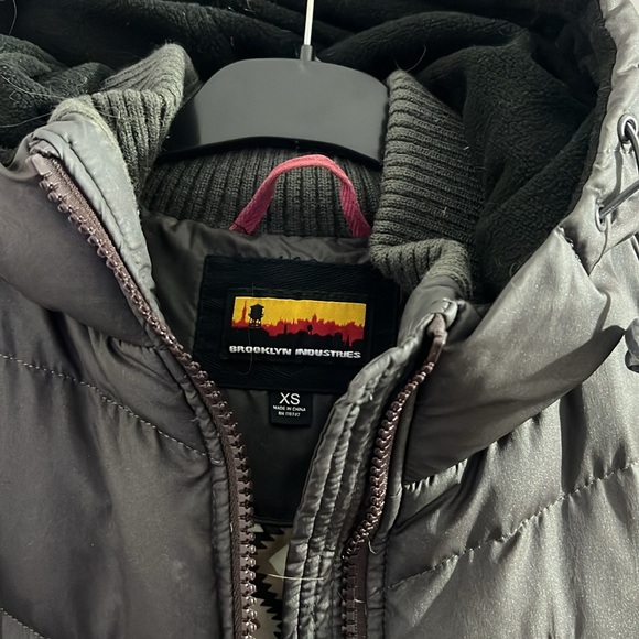Dark Grey Winter Jacket with Pockets Size XS - Picture 6 of 8
